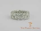 2 row diamond eternity band