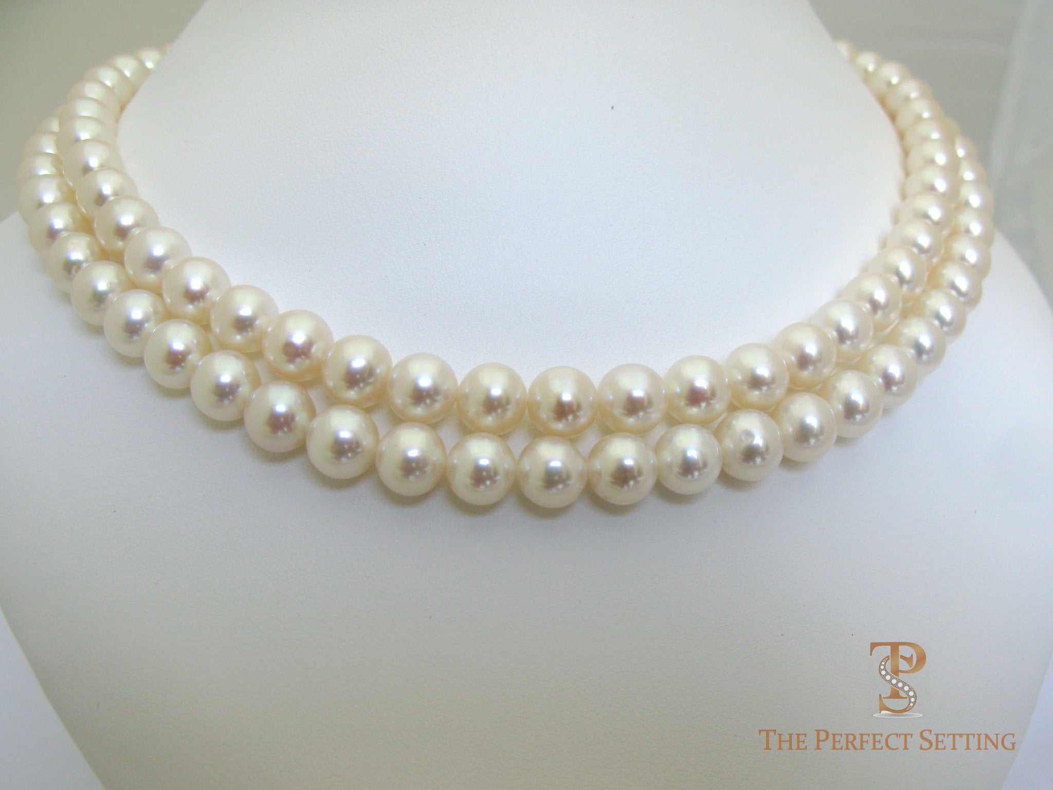Double Strand Freshwater Pearl Necklace
