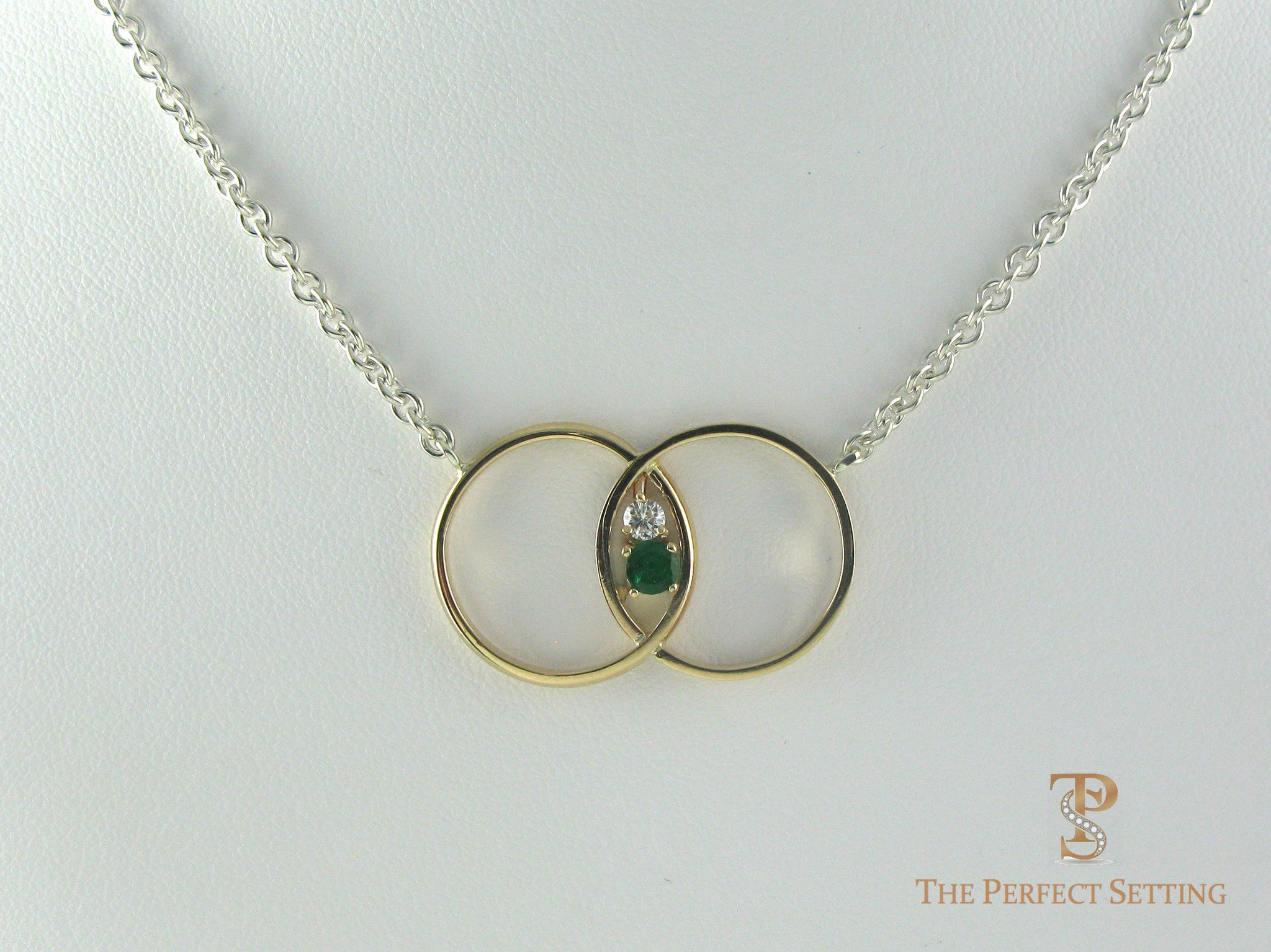 Double Wedding Band Pendant