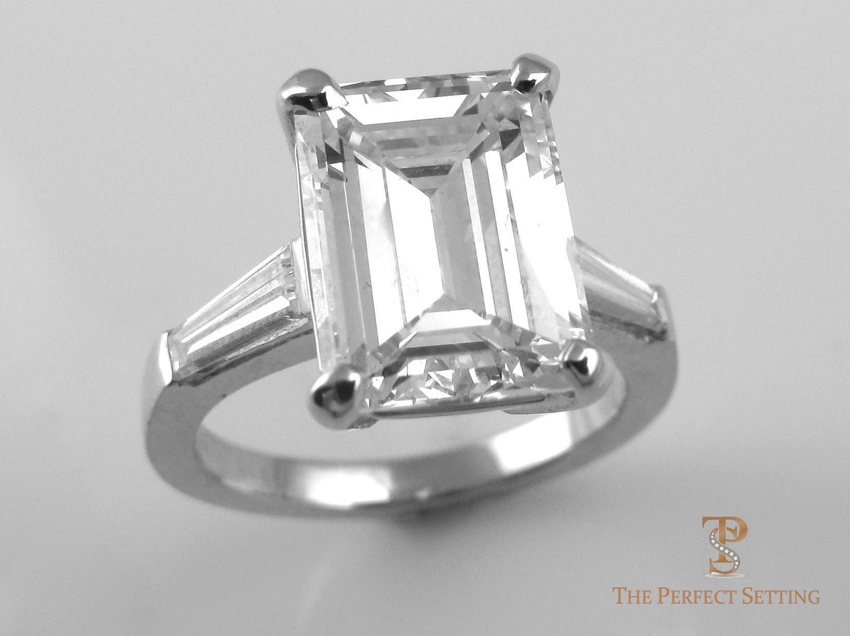 Emerald Cut Diamond Engagement Ring
