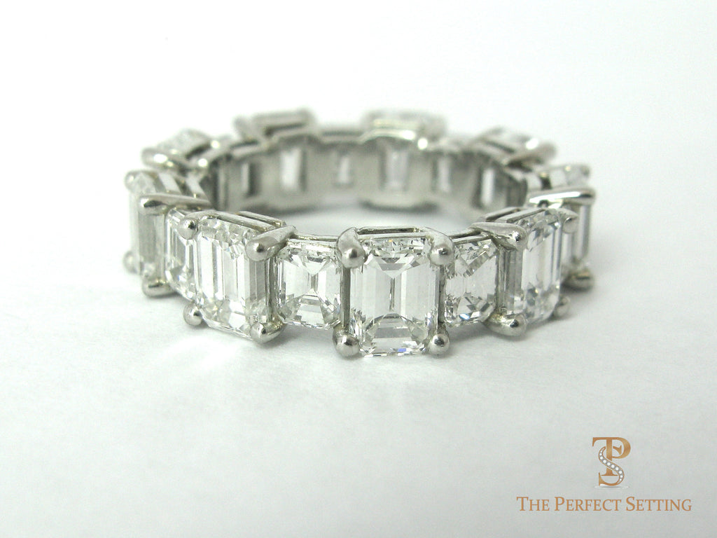 Emerald Cut Diamond Eternity Band