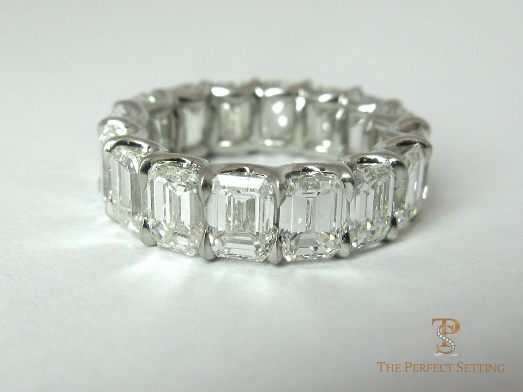 Emerald Cut Diamond Eternity Band