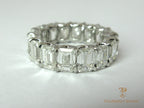 Emerald Cut Diamond Eternity Band