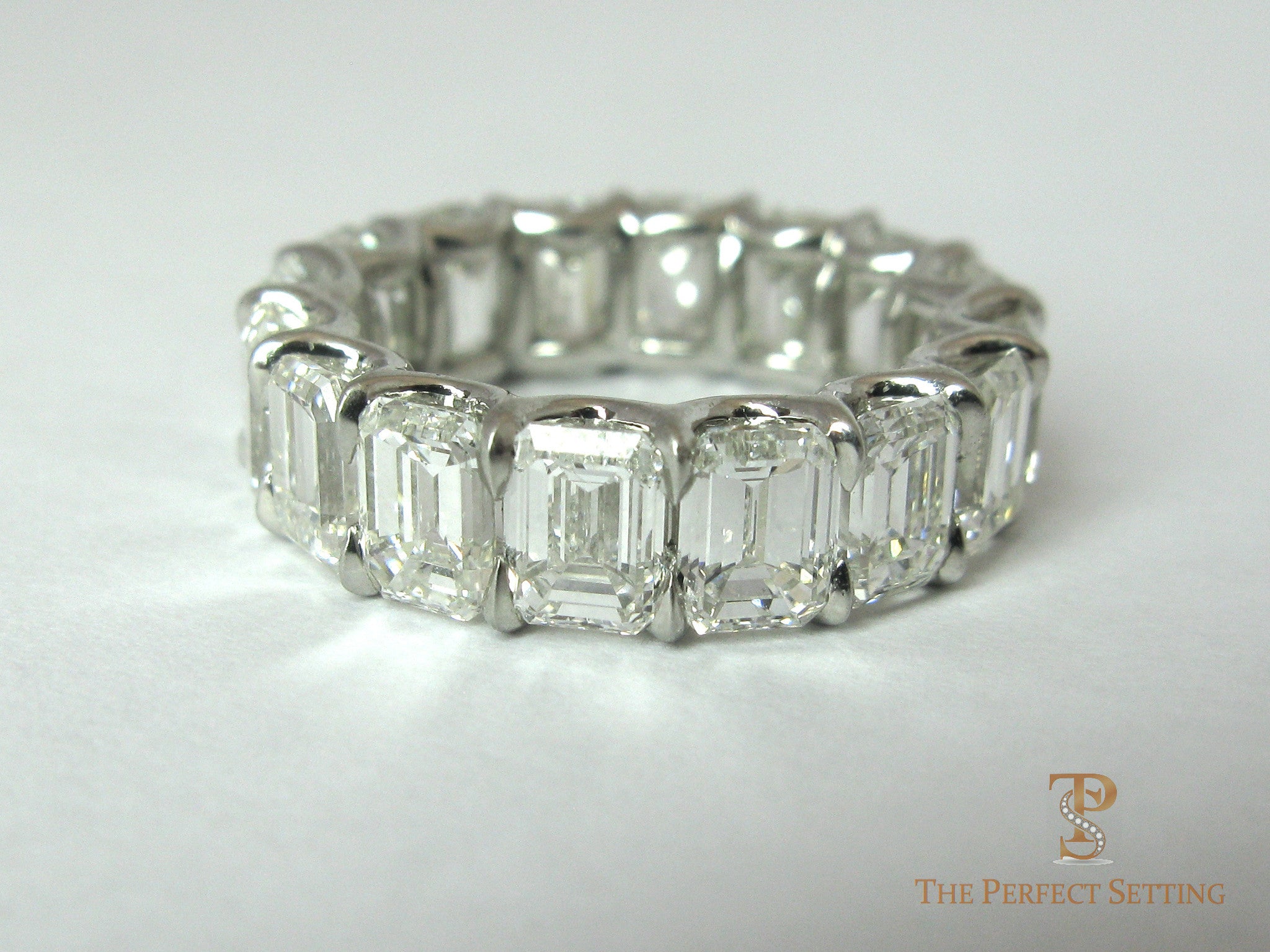 Emerald Cut Diamond Eternity Band