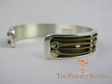 Load image into Gallery viewer, Guitar String Sterling Cuff Bracelet Jewelry Eric Clapton