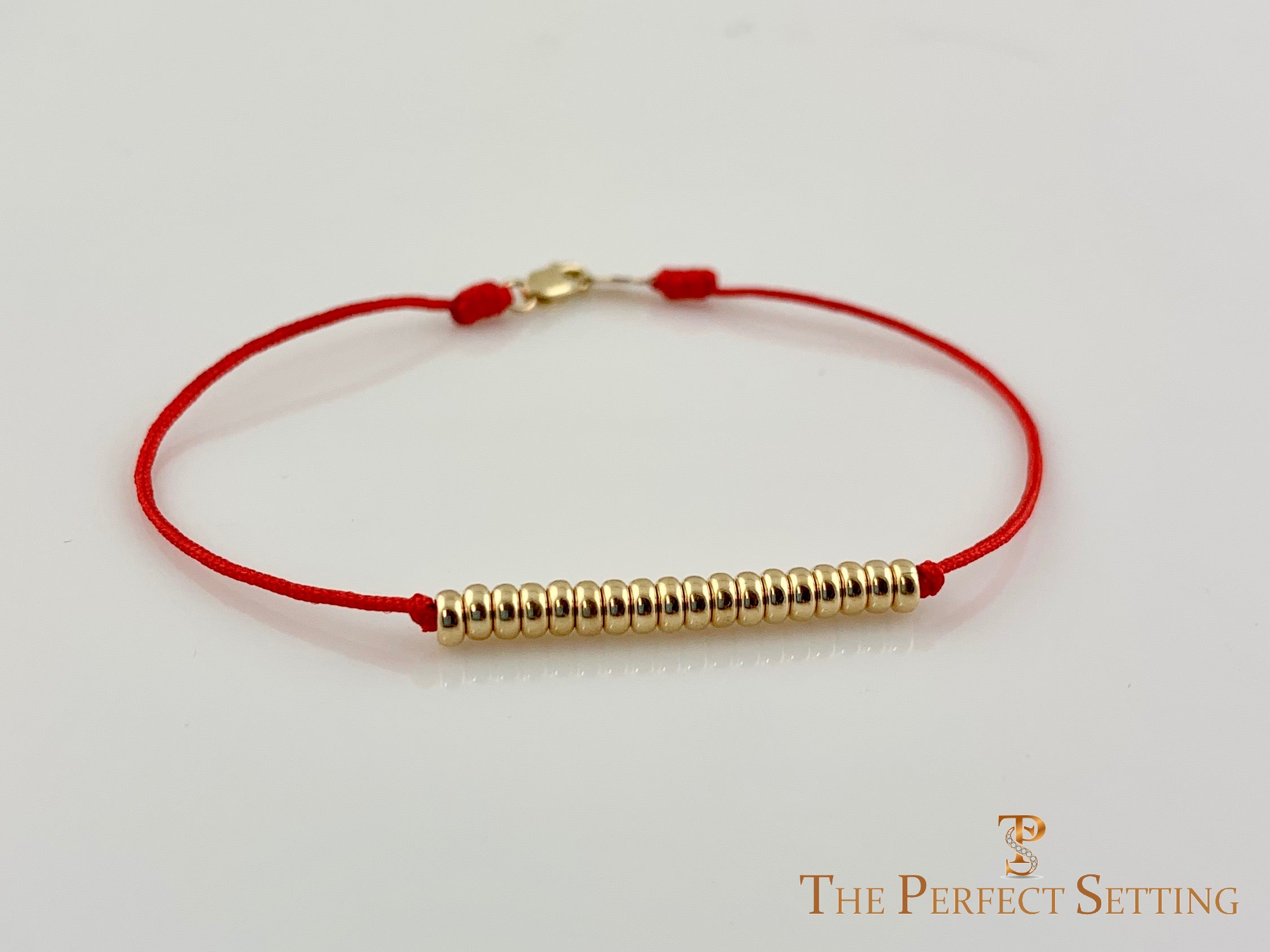 Gold Bead Friendship Bracelet Macrame