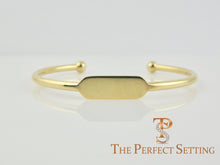 Load image into Gallery viewer, Reversible Gold Wire Diamond Birthstone Bracelet with Comfort Bar for Engraving