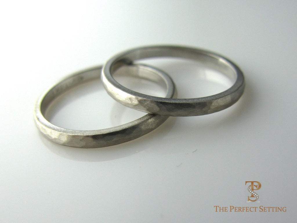 Hammered Gold Wedding bands.