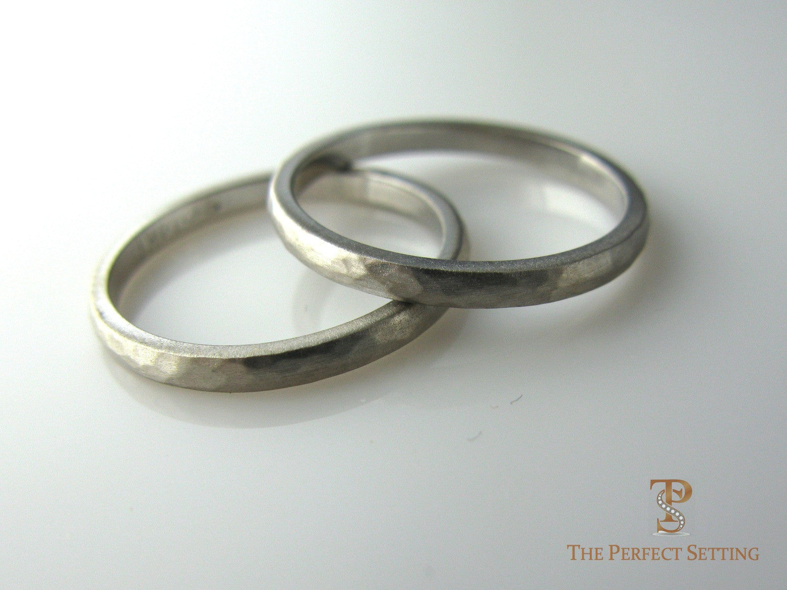 Hammered Gold Wedding bands.