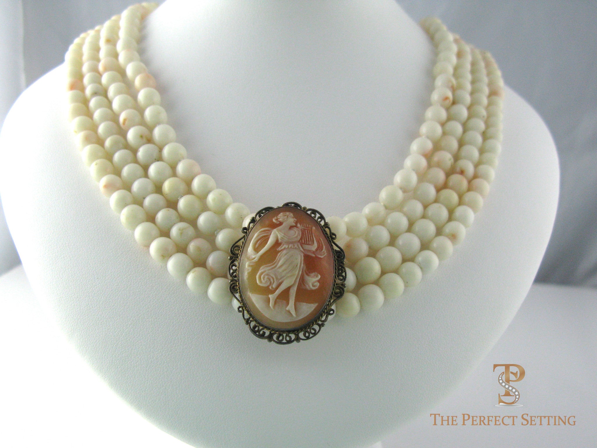 Coral Beads Cameo Enhancer. Nate Berkus Show