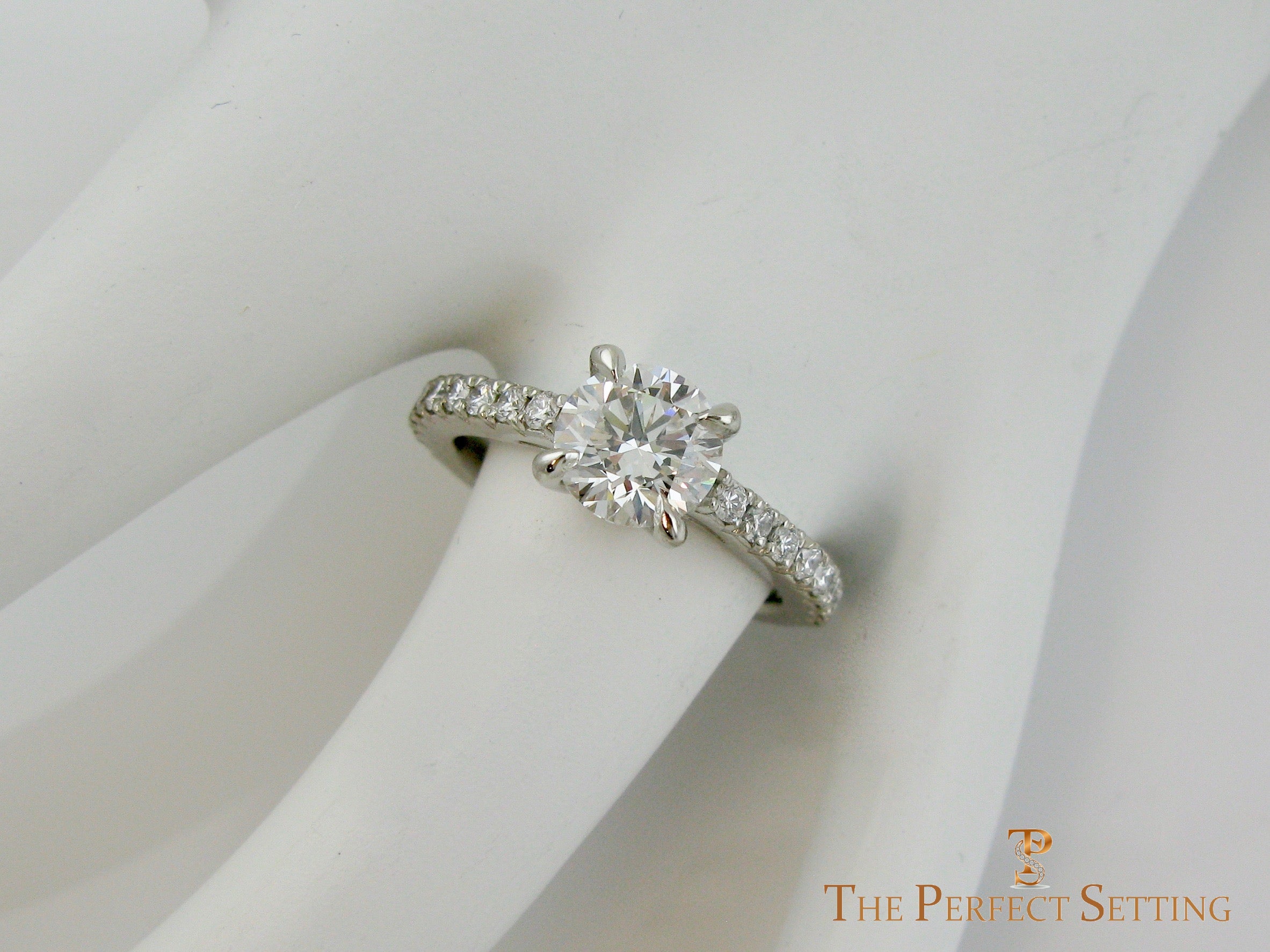 Lab Diamond Engagement Ring Diamond Band