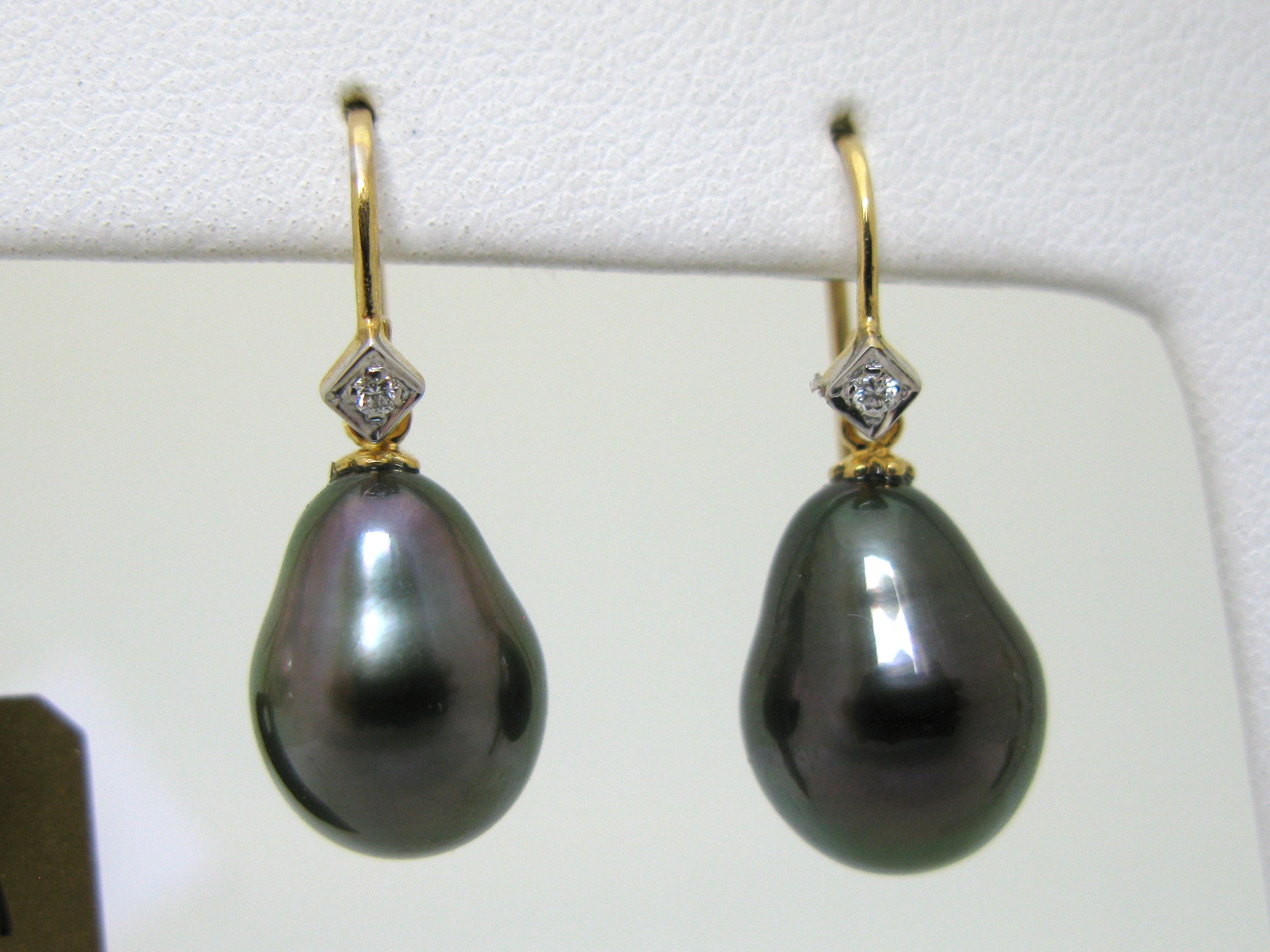 Black Tahitian Pearl Earrings