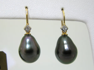 Black Tahitian Pearl Earrings