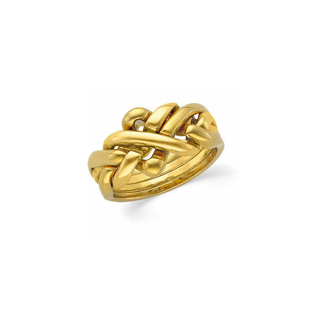 Yellow Gold Puzzle Ring 