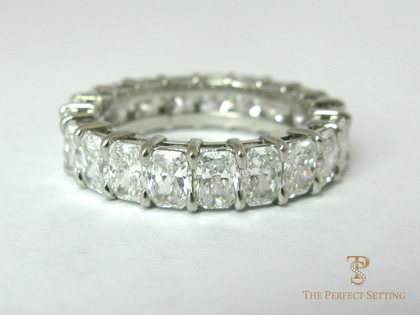 Radiant Cut Diamond Eternity Band 5ctw