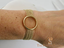 Load image into Gallery viewer, Repurposed Wedding Band Bracelet with Multi Chain and Magnetic Clasp