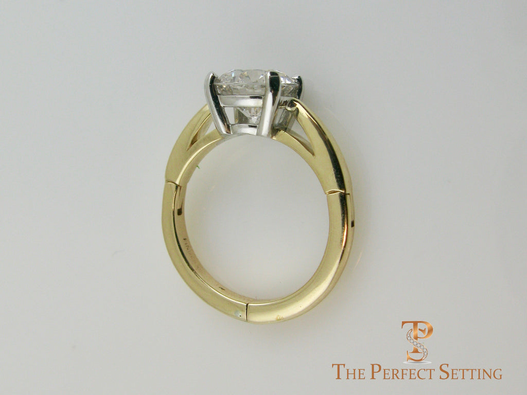 Ring Setting for Swollen Knuckles and Arthritic Fingers - Adjustable Open Shank