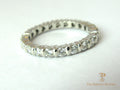 Round Brilliant Diamond Eternity Ring Bar Setting