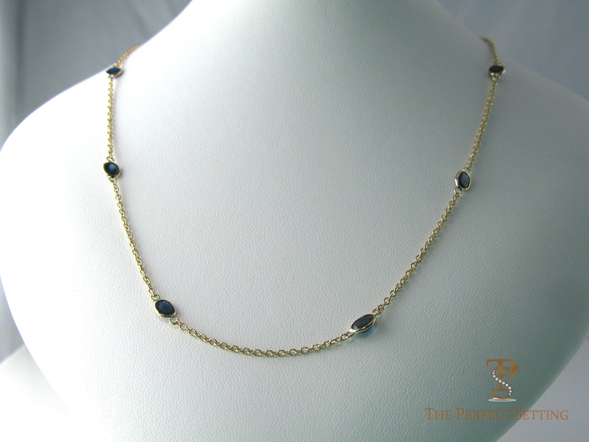 Sapphire store bezel necklace