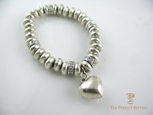 Sterling Bracelet With Heart 