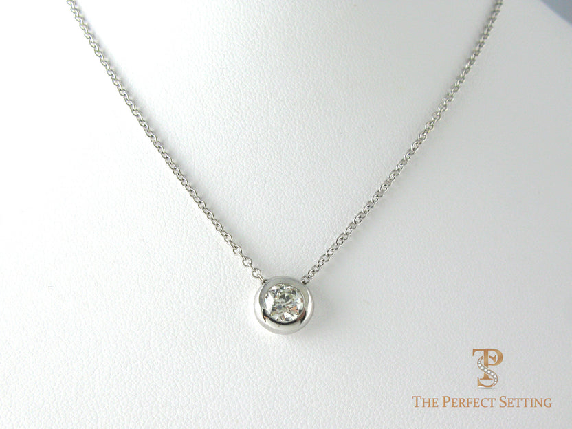 Diamond Bezel Necklace – The Perfect Setting, Inc