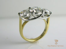 Load image into Gallery viewer, 3 Stone Diamond Ring