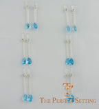 Topaz and Sterling Earrings on Wire - Bridesmaid Gift