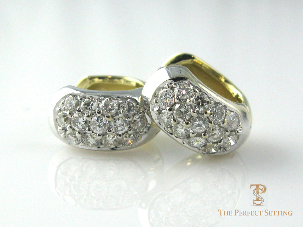 Diamond Huggie Earrings