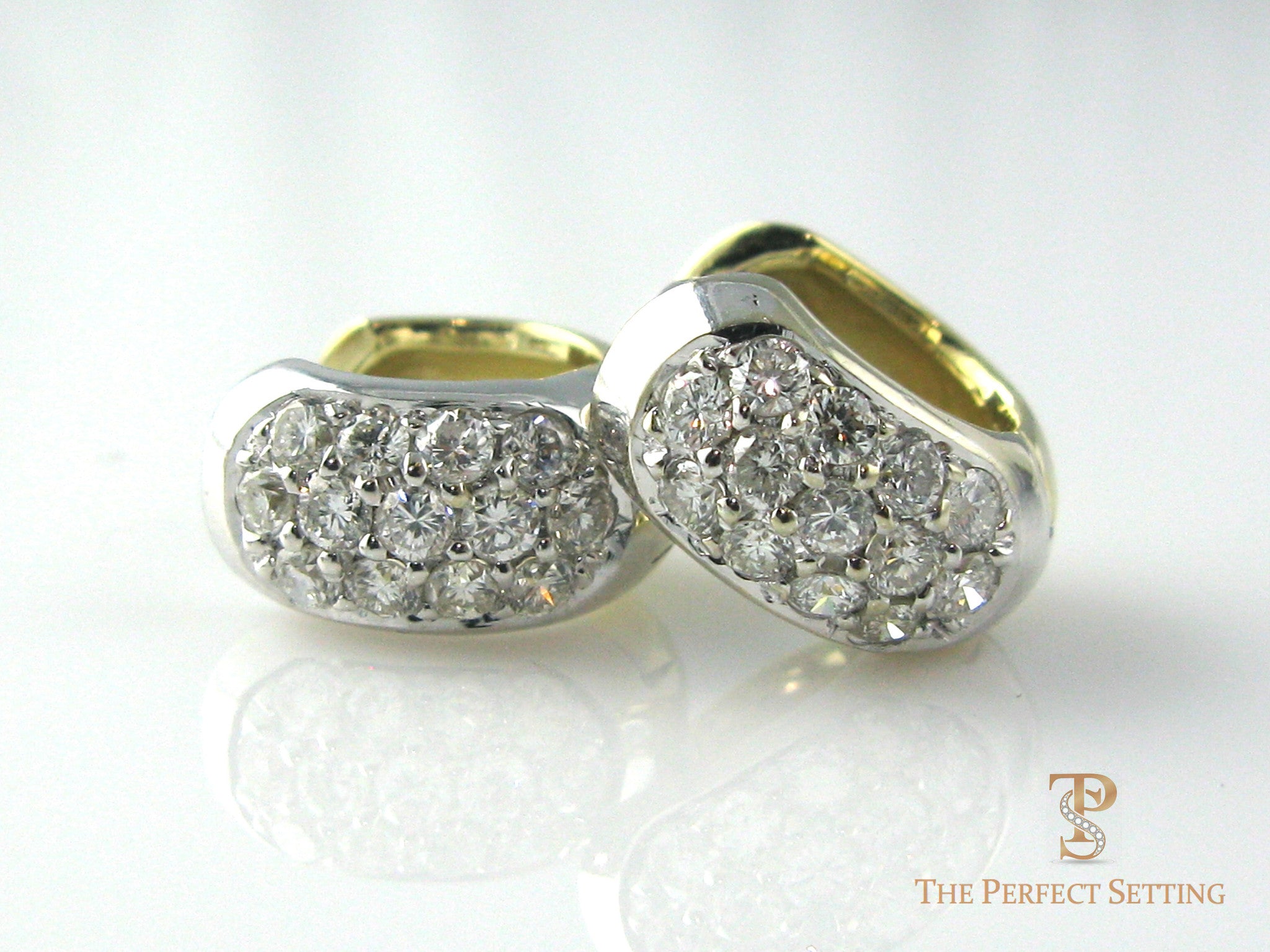 Diamond Huggie Earrings