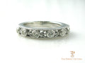 Custom Diamond Wedding Band after resetting