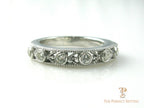 Custom Diamond Wedding Band after resetting